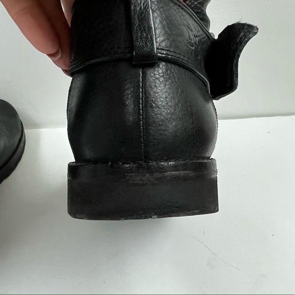 Gentle Souls Buckled Up black leather side zipper buckle Boots SZ 9 - Picture 8 of 13